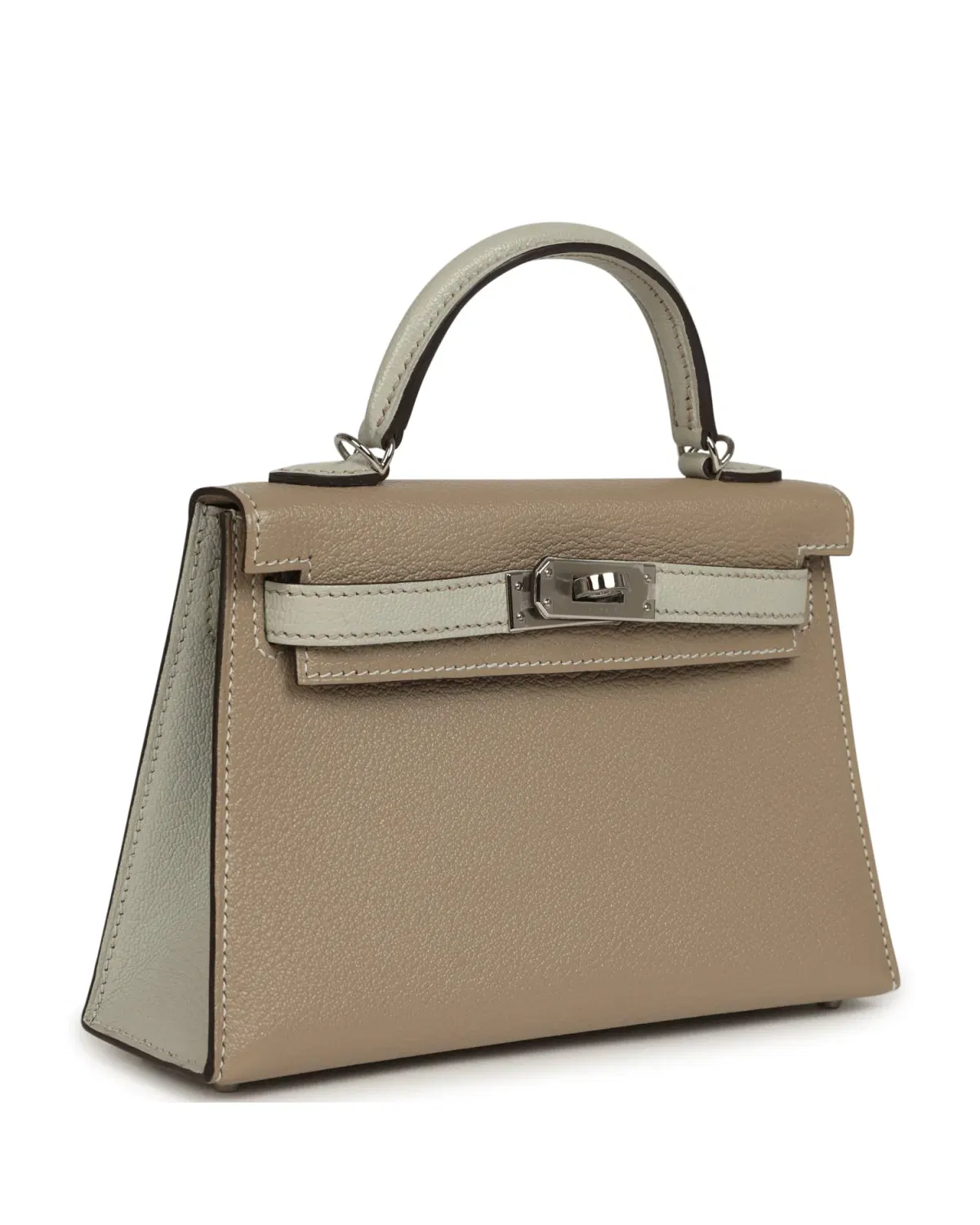 Hermès Mini Kelly Sellier HSS 20, Gris Tourterelle / Gris Perle