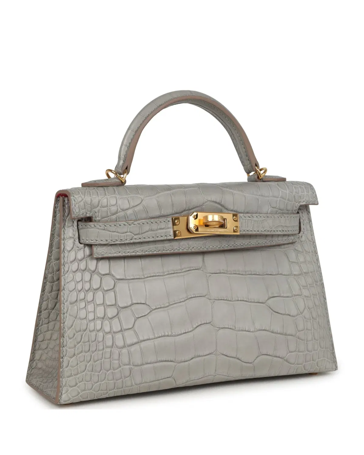 Hermès Mini Kelly Sellier HSS Verso 20, Gris Perle